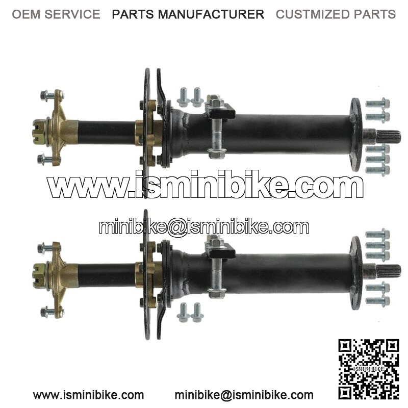 30" Differential Rear Axle Kit Shaft w/ Hubs, Brake Disc For Go Kart Cart ATV