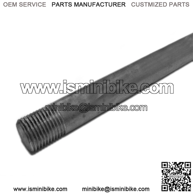 5/8" Steel Mini Axles / Jackshafts (Threaded Ends, No Keyway)
