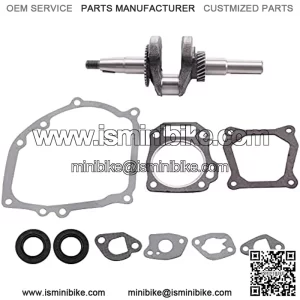 196cc 212cc Go Kart 3/4" Crankshaft Crank with Gasket Kit Fit for Compatible with Honda GX200 Predator Go Kart and Mini Bike 196cc 212cc