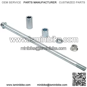 12mm 280mm Front Rear Axle with Bushing 5mm 20mm 30mm Fit for Pit Dirt Bike Moped Scooter QUAD ATV Mini Bike Parts