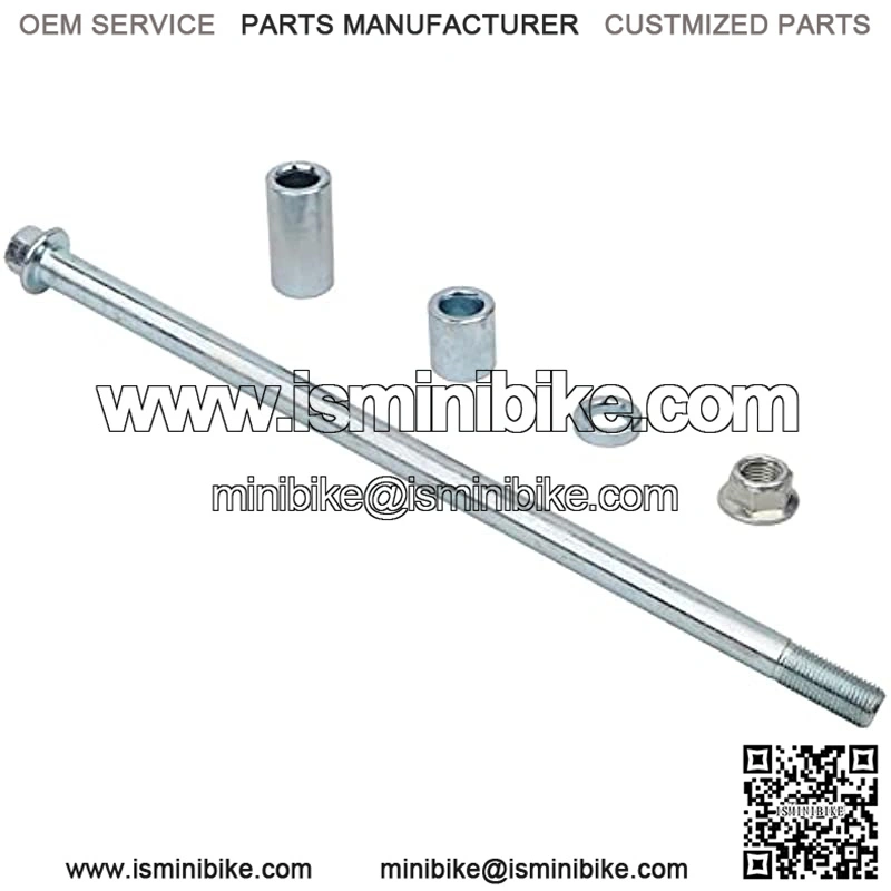 12mm 280mm Front Rear Axle with Bushing 5mm 20mm 30mm Fit for Pit Dirt Bike Moped Scooter QUAD ATV Mini Bike Parts