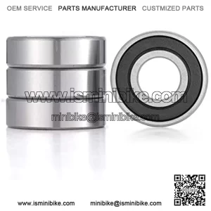 Donepart Bearings 5/8" IDx 1-3/8" ODx .433" Thick 99502H-2RS Double Rubber Sealed Bearings for Go Kart, Mini Bikes, Lawn Mower, Wheels (4 Pack)