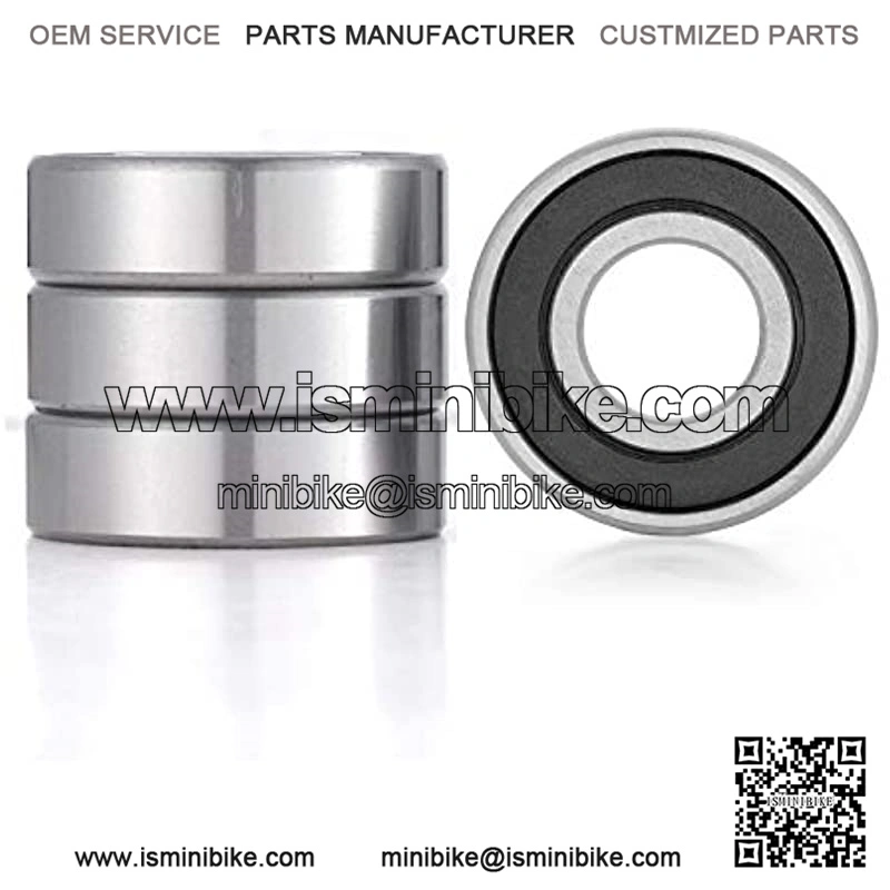 Donepart Bearings 5/8" IDx 1-3/8" ODx .433" Thick 99502H-2RS Double Rubber Sealed Bearings for Go Kart, Mini Bikes, Lawn Mower, Wheels (4 Pack)