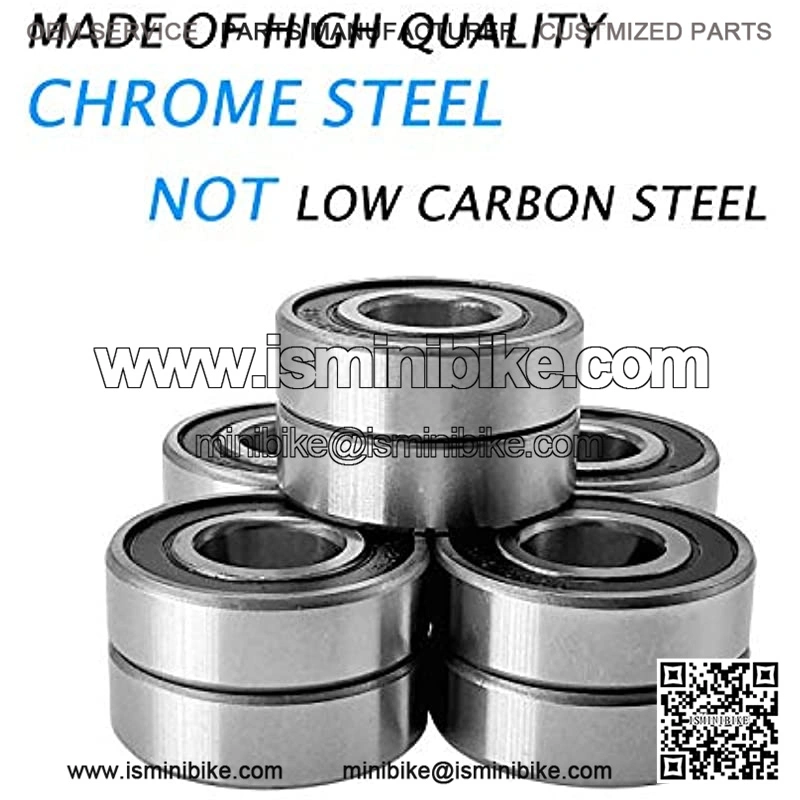 Donepart Bearings 5/8" IDx 1-3/8" ODx .433" Thick 99502H-2RS Double Rubber Sealed Bearings for Go Kart, Mini Bikes, Lawn Mower, Wheels (4 Pack) - Image 4
