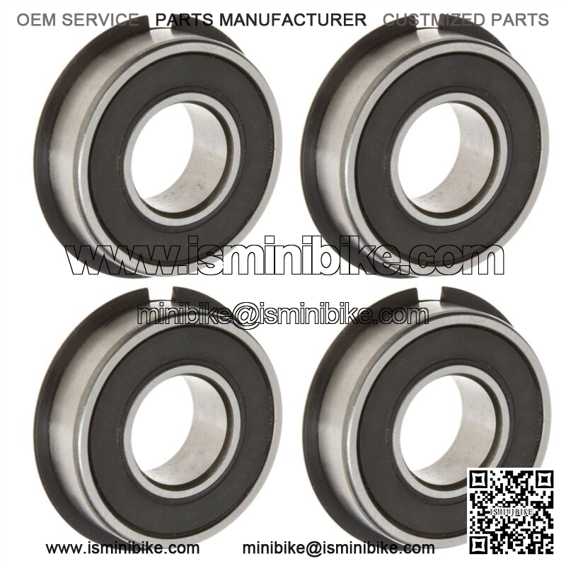 Set of 4 High Speed Wheel Bearing w/ Snap Ring 1-3/8 OD x 5/8 ID Go Kart Parts