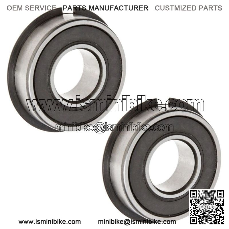 Set of 2 High Speed Wheel Bearing w/ Snap Ring 1-3/8 OD x 5/8 ID Go Kart Parts