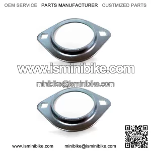 (2) Go-Kart Drift Trike Mini Bike - 2 Hole 1" Axle Bearing Flangette Hangers 2_AZ_8212SET