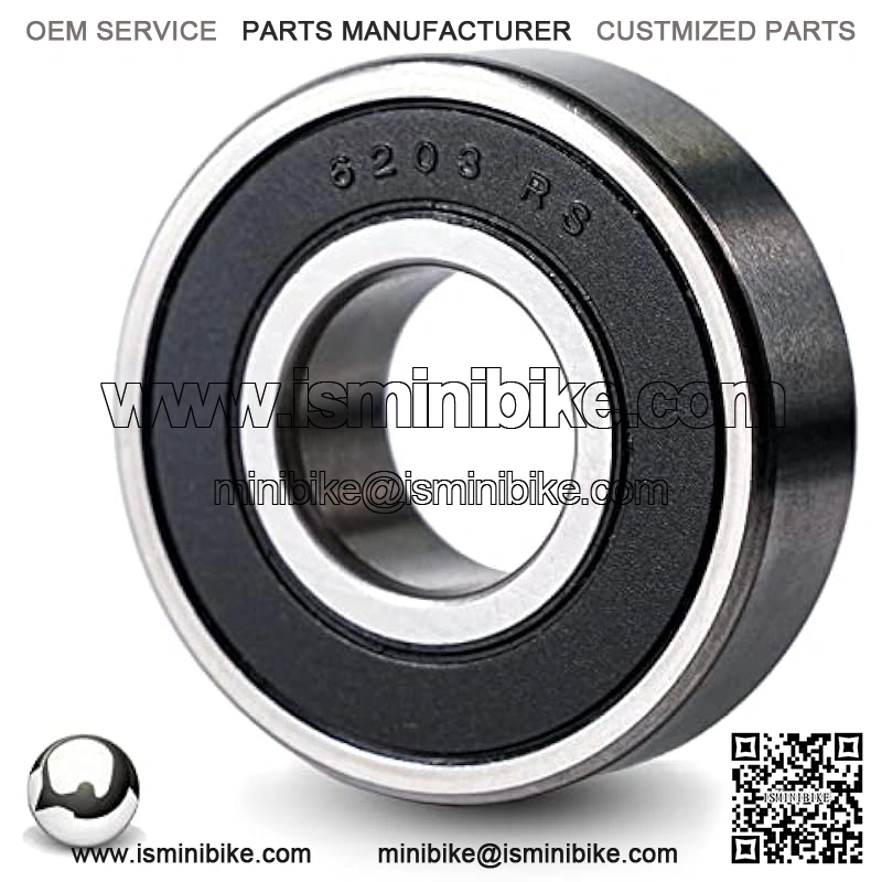 2 Jackshaft Bearings w/Grease for Coleman CT200U BT200X CT200U-EX RB200 196cc Mini Bike,Baja MB200, Massimo MB200, Realtree RT200 6203RS(Pack of 2)
