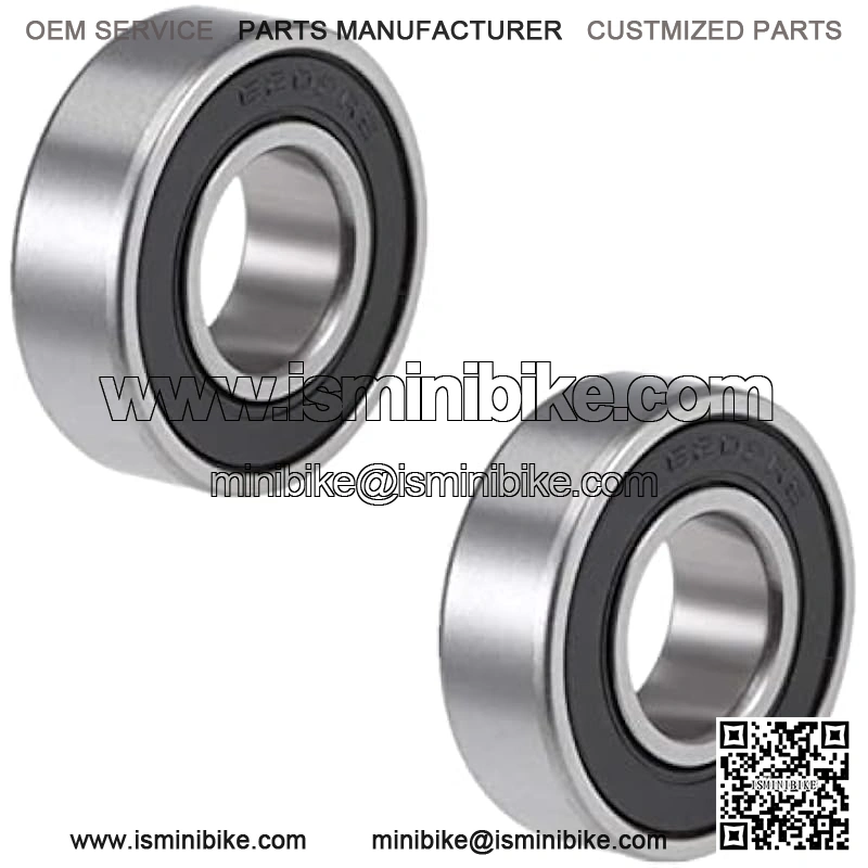 Front and Rear Wheel Bearing Set fit Coleman Powersports CT200U, CT200U-EX Trail 200 Mini Bike, Baja MB165 MB200 Mini Bikes Part# GB276-89/6202Z (2, RS)