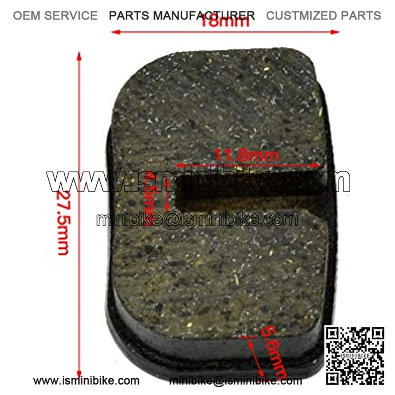 Red Rear Disc Brake Caliper With one Pairs Spare Brake Pads for Predator 212 Moto MM-B80 MM-B105 - Image 4