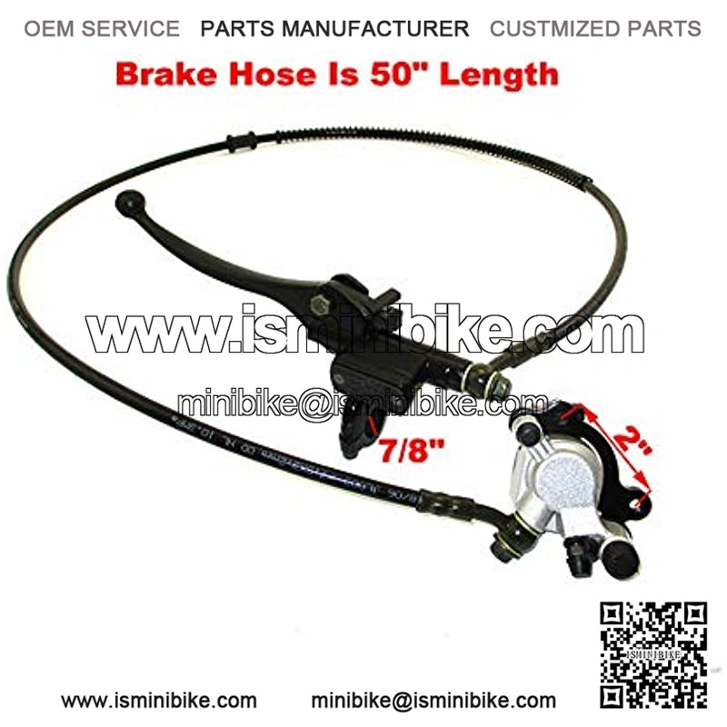 Upgraded Hydraulic Brake System 50 Incch Hose For Mini Bike Doodlebug DB30 Minibikes Go Karts - Image 2