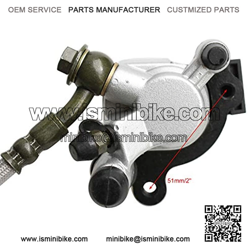 Front Disc Brake Master Cylinder Caliper Assembly Replacement for 2 Stroke 43cc 47cc 49cc Mini Pocket Bike Dirt Bike Mini Chopper Scooter - Image 2
