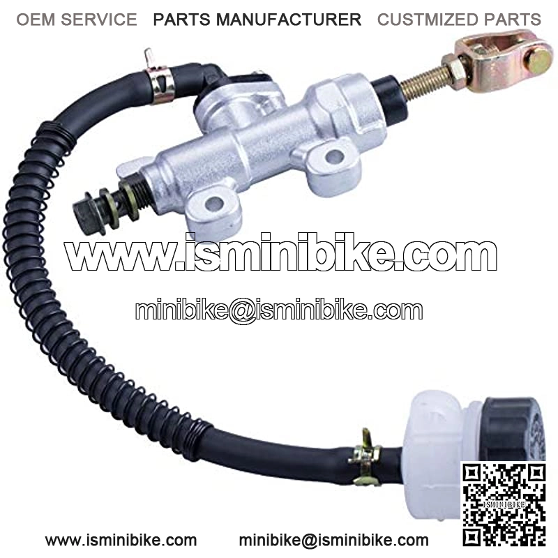 Universal Rear Brake Master Cylinder Compatible with 70cc 90cc 110cc 125cc ATV/Chinese Dirt Bike/Yerf Dog 150cc Arctic Cat 700 EFI 2006 Roketa Taotao Yard Card 150cc Go Karts Honda ATC 250R