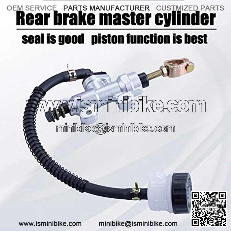 Universal Rear Brake Master Cylinder Compatible with 70cc 90cc 110cc 125cc ATV/Chinese Dirt Bike/Yerf Dog 150cc Arctic Cat 700 EFI 2006 Roketa Taotao Yard Card 150cc Go Karts Honda ATC 250R - Image 2