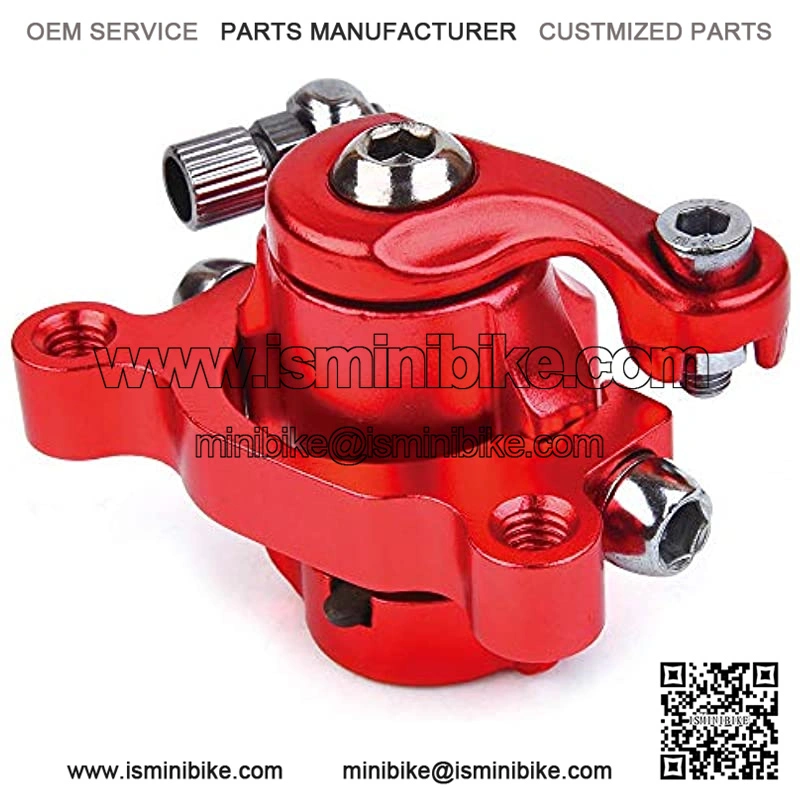 Red Rear Brake Caliper & 4.72" Disc Rotor Brake Replacement for MBX10 MBX11 Moto Rear Mini Bike - Image 3