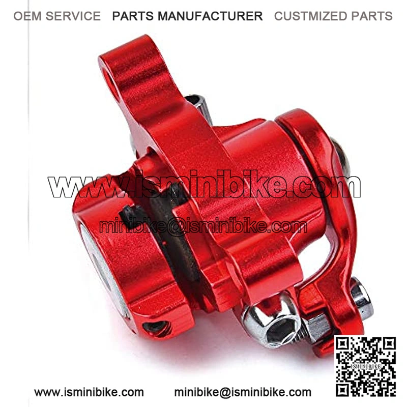 Red Rear Brake Caliper & 4.72" Disc Rotor Brake Replacement for MBX10 MBX11 Moto Rear Mini Bike - Image 4