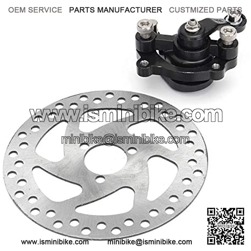 140mm Rear Disc Brake Rotors Caliper Kit Gas Mini Dirt Bike ATV Electric Scooter For 2 Stroke 47cc 49cc Engine Gas Electric Scooter For Pocket Bike Mini Dirt Kids ATV Quad 4 Wheeler
