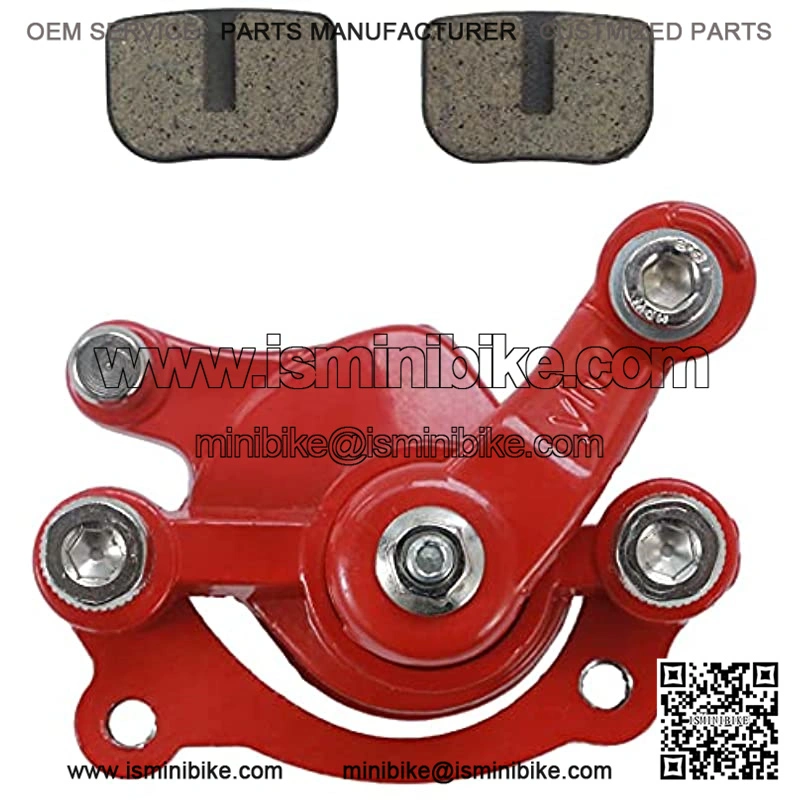 Left front Disc Brake Caliper with Brake Pads Compatible with Doodlebug Dirtbug 97cc 2.8HP DB30