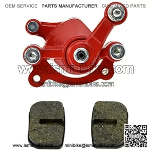 Red Disc Brake Caliper Replaced Pad for 97cc 2.8HP DB30 Baja Doodle Bug Mini Dirt Bike Moto Classic Electric