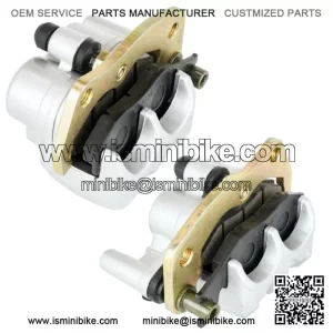 Front Left Right Brake Caliper W/Pads for Yamaha Rhino 700 YXR700 4X4 2008-2013