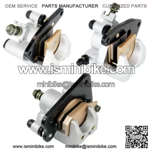 Front Rear Brake Caliper W/ Pad For Yamaha Kodiak 450 YFM450FA 4X4 2005-2006