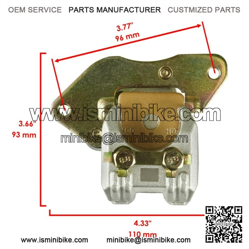 Rear Brake Caliper w/ Pads fits Yamaha 5YT-2580W-10-00 - Image 2