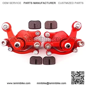 Pinzas de Fde Disco Izquierda y Derecha + Pastillas de FApta for Bicicleta de Bolsillo Chino Mini Dirt Bike Goped Scooter Canal DE IR Kart reemplazo de Piezas