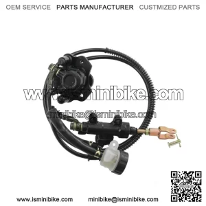 Rear Brake Caliper Master Cylinder Pad Kit ATV Mini Bike Quad Go Kart Trike