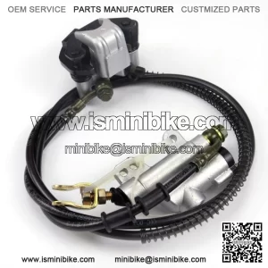 Rear Hydraulic Brake Master Cylinder Brake Pads Go Kart Cart Kit Quad Bike 110cc