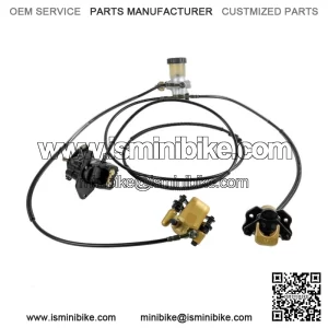 Rear Hydraulic Disc Twin Brake Caliper Pads For GY6 125CC 150 250cc Go Kart Quad