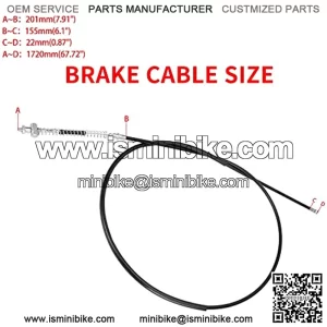 60" Universal Throttle Cable Replacement for Go Kart Cart Go-Cart Minibike Mini Bike ATV Cycle