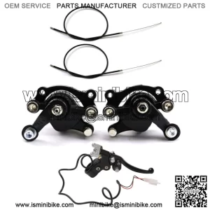 Front Disc Brake Caliper Lever Cable For 49cc Dirt Minimoto Pocket Bike Scooter
