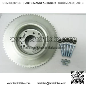 72 Tooth 35 Chain Sprocket 4-1/2" Drum for Astro Wheel w/ Hardware