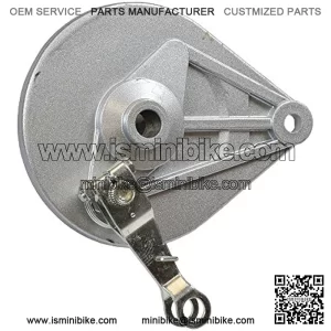 AlveyTech Brake Assembly - Replacement for the Massimo, Baja, Hensim MB165, MB200, Heat, Warrior, 196cc 6.5 Hp Engine Mini Bikes, Dirt Pit Bike, Rear Drum Kit Accessories for Gas Power Bicycle 1-Set