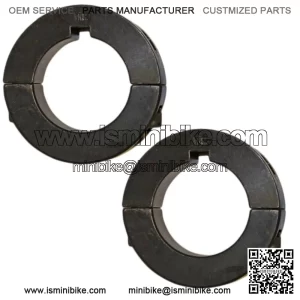 Set of 2, 1" Steel Split Axle Locking Collars Go Kart Racing Cart Parts Trike