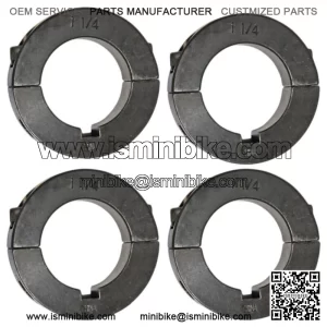 Set of 4, 1-1/4" Steel Split Axle Locking Collars Go Kart Racing Cart Parts