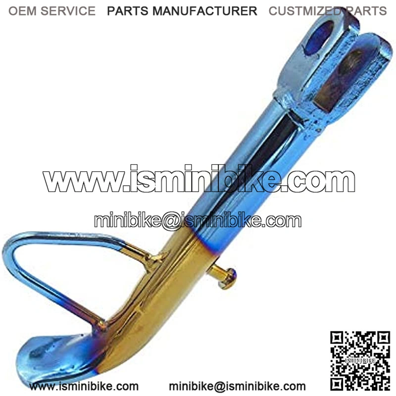 Motorcycle kickstand Mini Bike Kick Stand Bracket Electric Scooter Single Side Stand Leg Motorcycle Refit Pedal Electroplating Temple