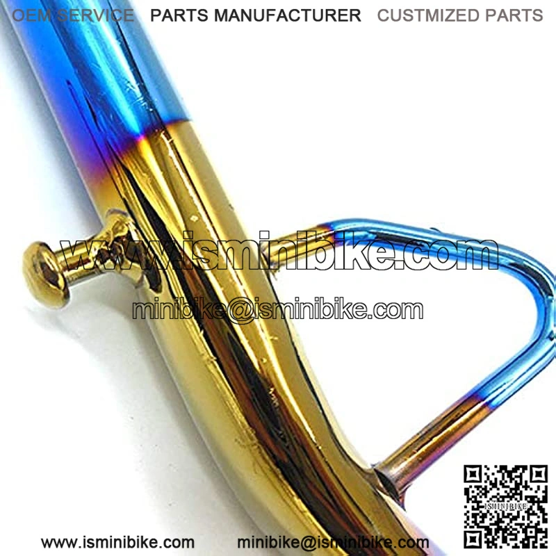 Motorcycle kickstand Mini Bike Kick Stand Bracket Electric Scooter Single Side Stand Leg Motorcycle Refit Pedal Electroplating Temple - Image 2