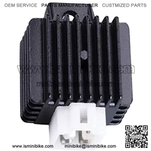 12V 4-pin Voltage Regulator Rectifier Compatible with GY6 Engine 50cc 70cc 90cc 110cc 125cc 150cc ATV Go Kart Moped Scooter Dune Buggy Quad 4 Wheelers SUNL Taotao Kazuma