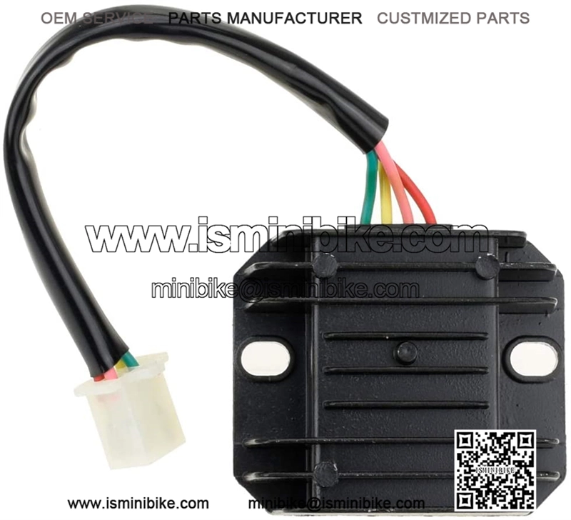 4 Pin Wire 12V Voltage Regulator Rectifier Male Plug for GY6 50cc 150cc CG 125cc 150cc 200cc 250cc Motorcycle Scooter Moped Dirt Bike Go Kart ATV