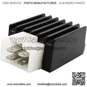 Voltage Regulator 12V 4-pin Rectifier for 50cc 70cc 90cc 110cc 125cc ATV Scooters Go Kart Quad 4 Wheeler Moped Dune Buggy Sandrail Roketa Taotao Sunl Jonway Kazuma Meerkat