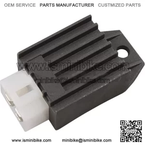 4-Pin Voltage Regulator Rectifier for 4-stroke 50cc 70 cc 90cc 110 cc 125cc ATVs Quad 4 Wheelers Dirt Bike Go Karts Pit Bikes Dune Buggys Sandrail Roketa Taotao SSR Coolster