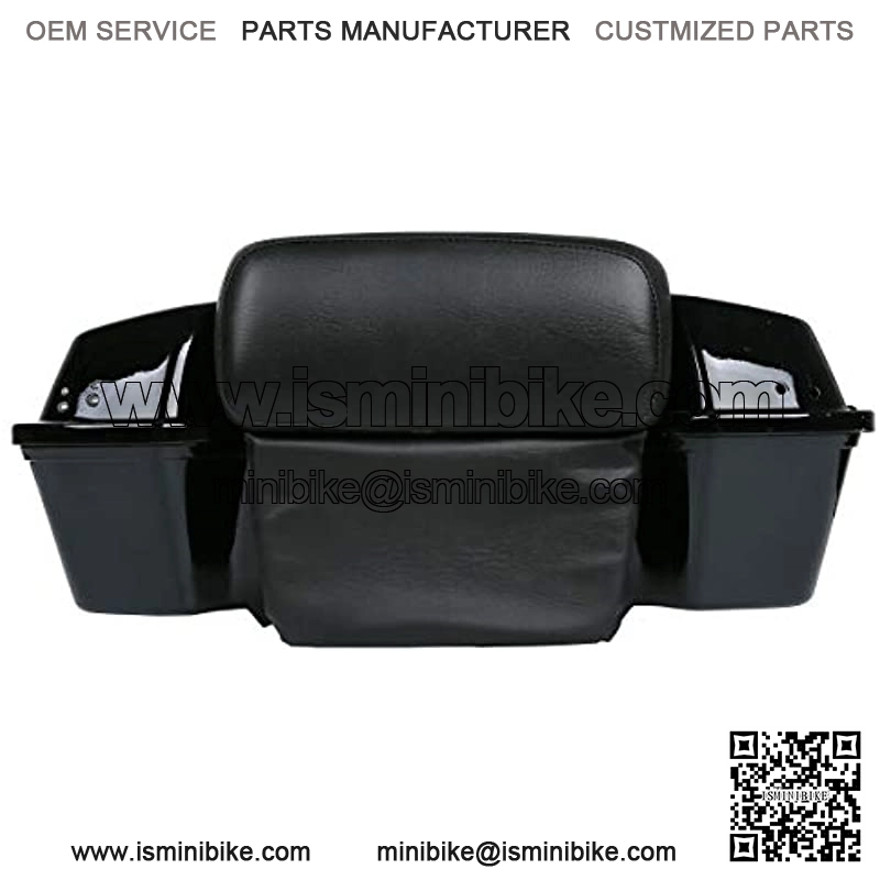 Tour Pack Trunk Backrest Pad Fit For Harley Touring 1997-2013 (Black Latches)