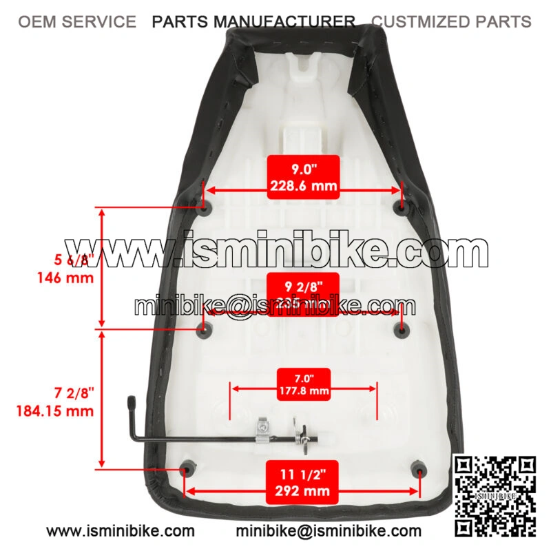 Complete Seat Black for Honda 77100-HN5-670 - Image 3