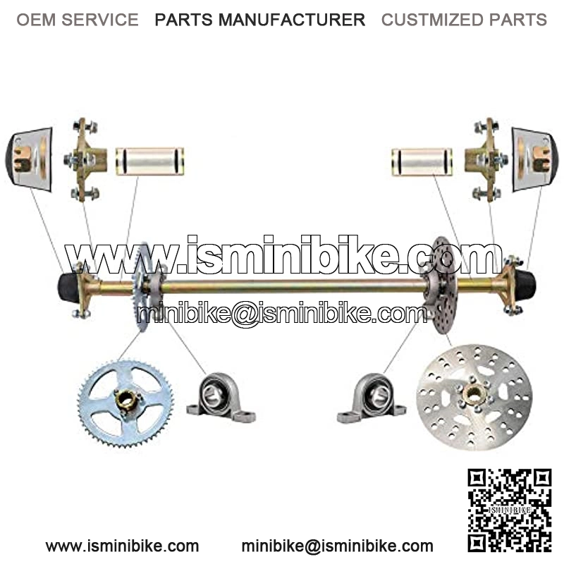 For Go Kart Quad Trike Rear Axle Shaft Assembly Set 740mm - Image 2