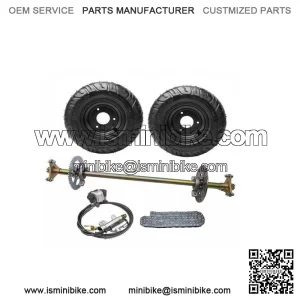 29" Go Kart Rear Axle Kit Wheels Sprocket Brake Assembly Disc Hub for ATV Trike