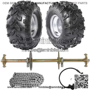 44" Rear Live Axle Kit Complete Wheels For Go Kart Golf Cart ATV Quad Trike Bugg