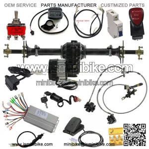 40" Go kart Rear Axle Kit 48V 1000W Differential Motor Controller for ATV Trike