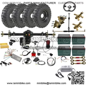 Rear Axle Kit Differential Electric Motor for ATV Trike Go kart Cart Quad Buggy