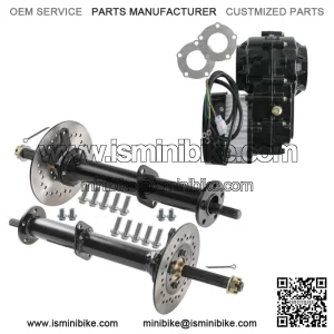 40" Go kart Rear Axle Kit 48V 500W Differential Brushless Motor Trike Golf Cart